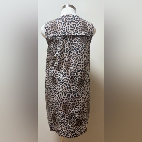 New Du Paradis Heather Shift Leopard Print  Mini Dress. Size Small - Picture 10 of 10